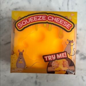 Squeeze Cheese Kids Toy - Yellow -